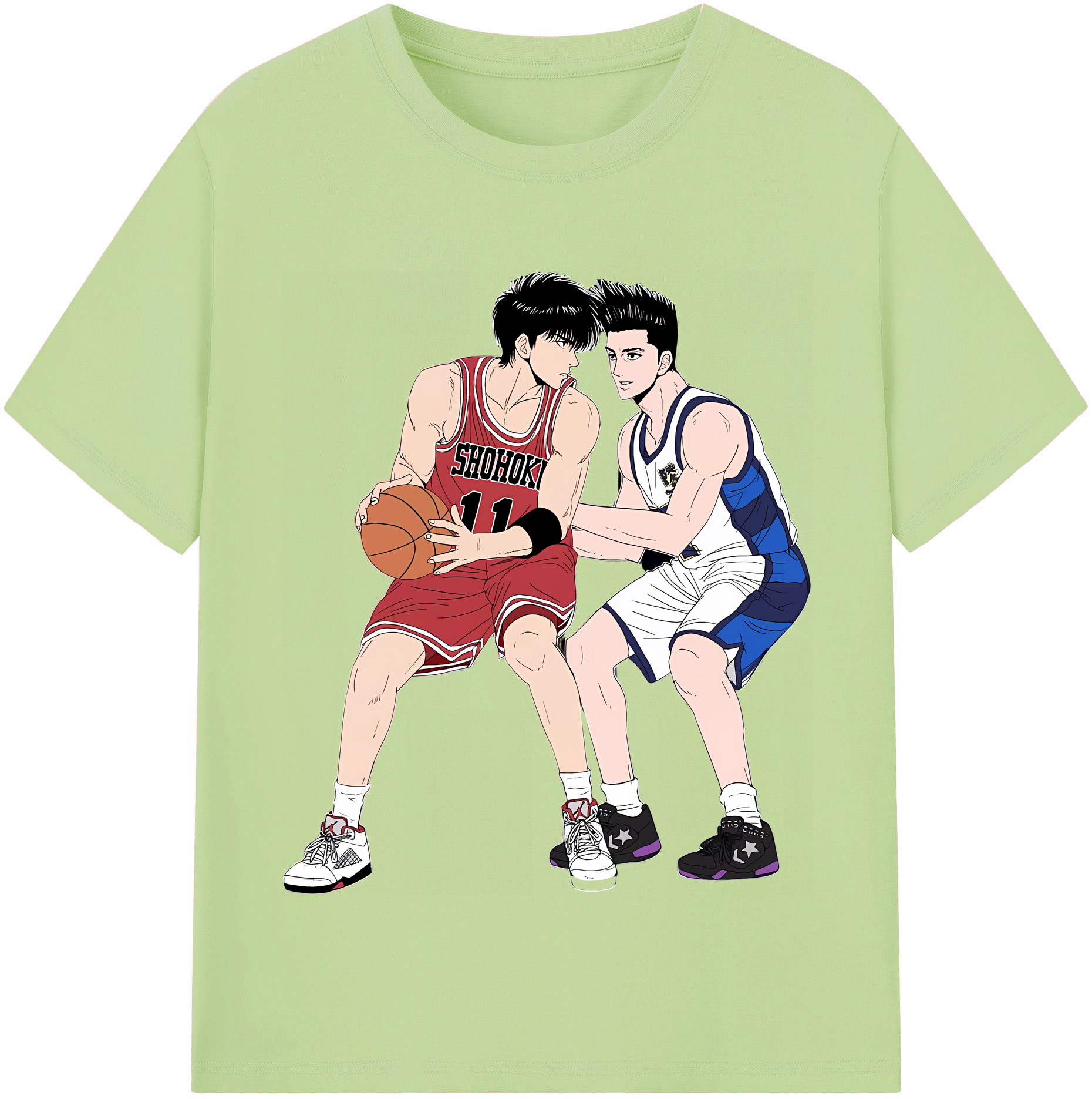 （画像用） SLAM DUNK／スラムダンク 綿100％半袖Tシャツ（フロントプリント）